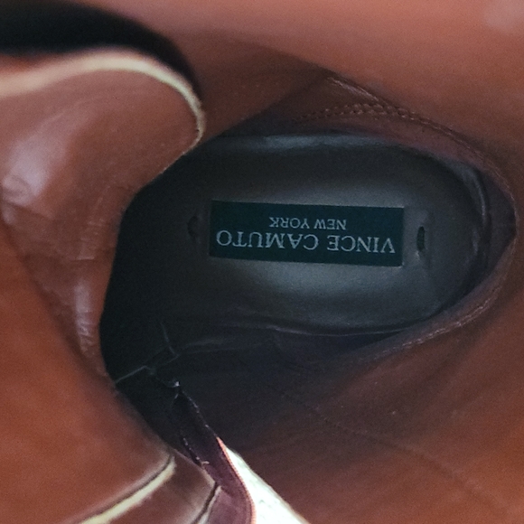 Vince Camuto Rust Combat Boots EUC WO's 8.5 - Picture 6 of 8